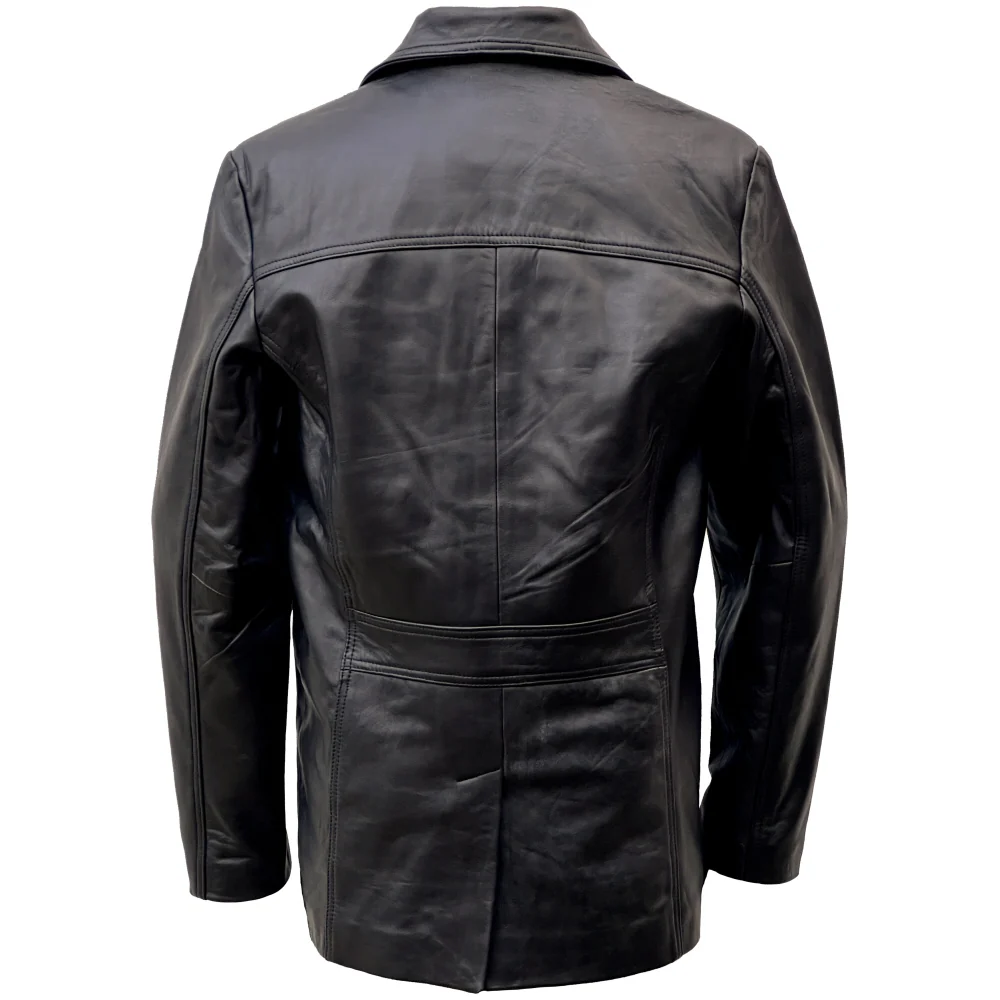 Adaptor Clothing Buttersoft Leather Safari Jacket Aged Black - Image 5