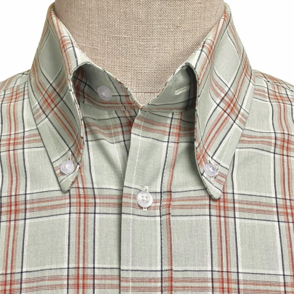 Adaptor Clothing Check Long Sleeve Button Down Shirt Grey - Image 3