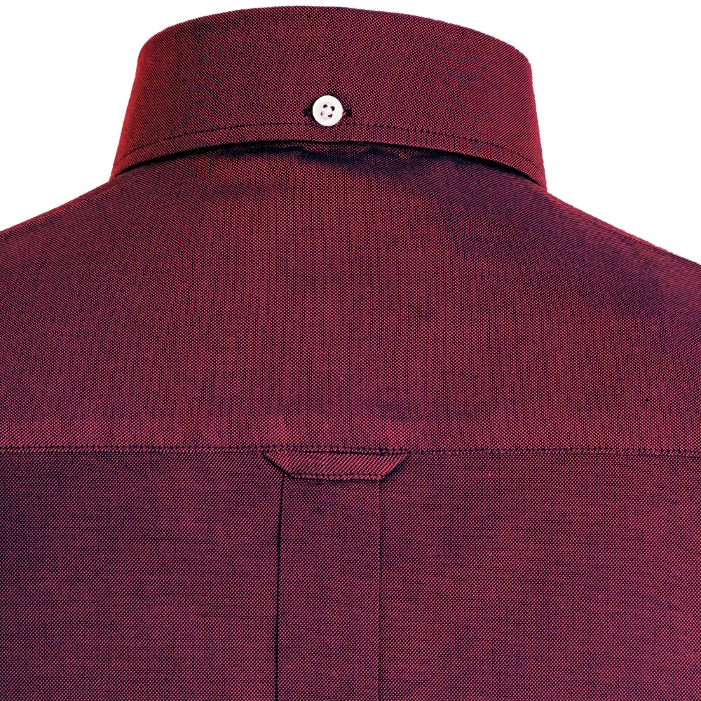 Adaptor Clothing Oxford Long Sleeve Button Down Shirt Tonic Wine - Image 4