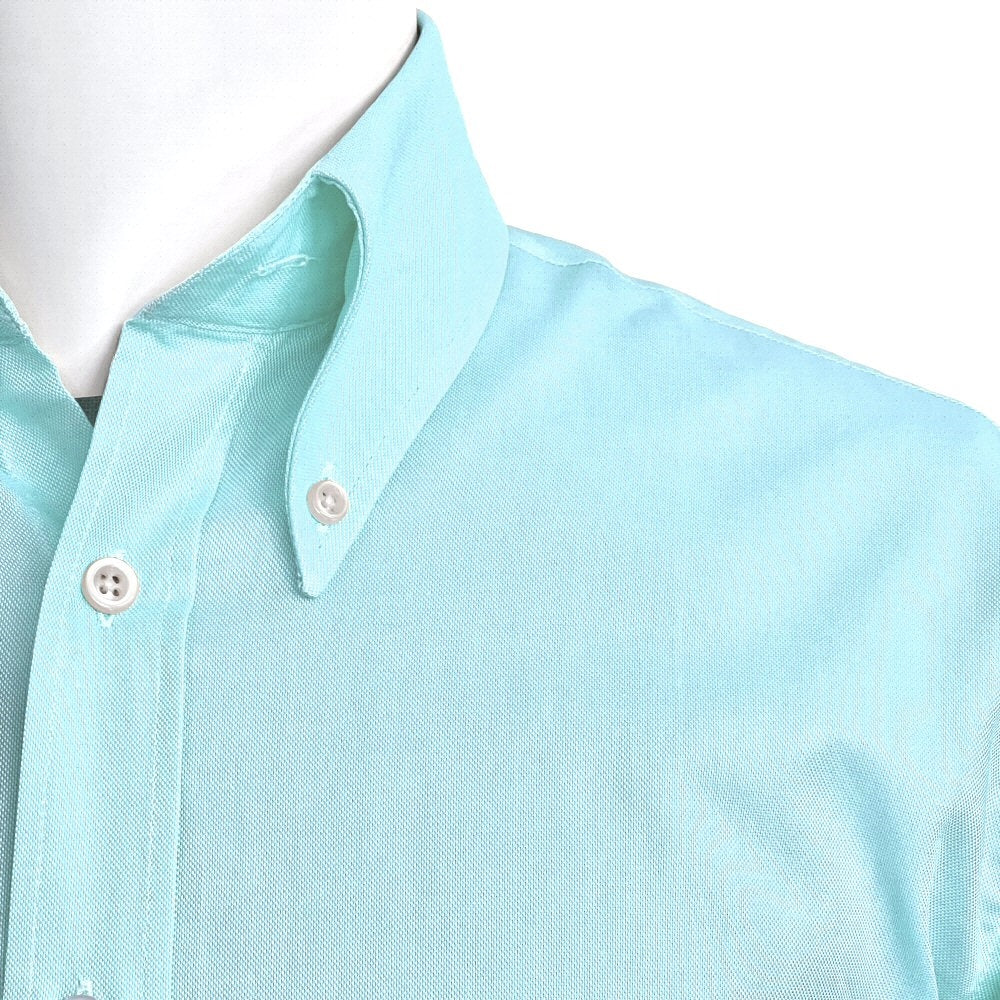 Adaptor Clothing Oxford Short Sleeve Button Down Shirt Mint - Image 12