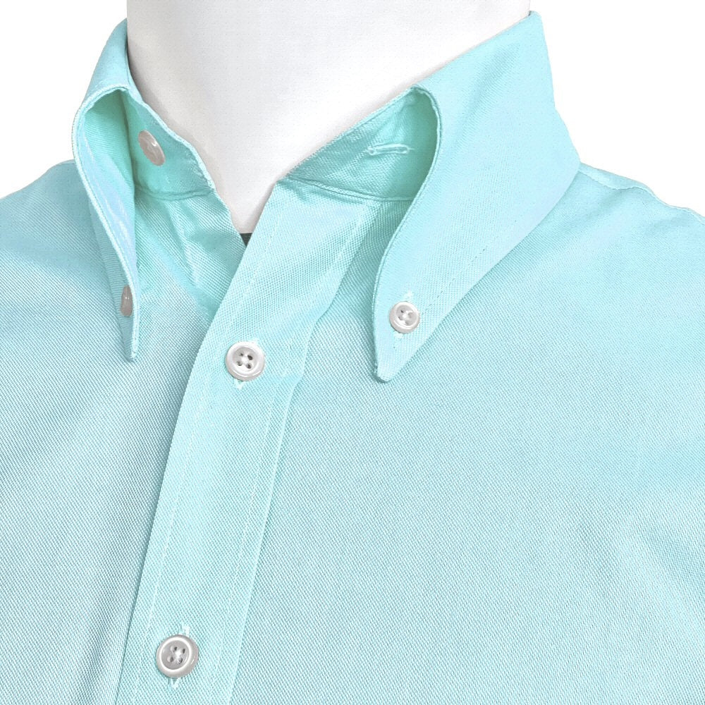 Adaptor Clothing Oxford Short Sleeve Button Down Shirt Mint - Image 6