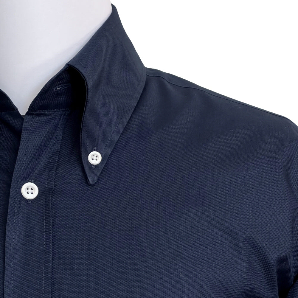 Adaptor Clothing Oxford Short Sleeve Button Down Shirt Navy - Image 3