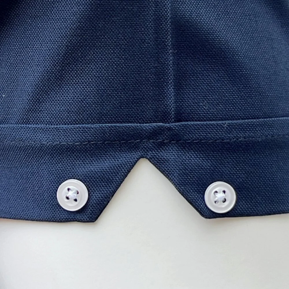 Adaptor Clothing Oxford Short Sleeve Button Down Shirt Navy - Image 9