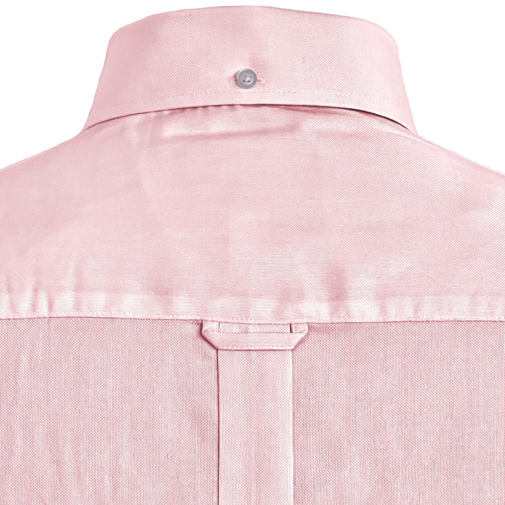 Adaptor Clothing Oxford Short Sleeve Button Down Shirt Pink - Image 4