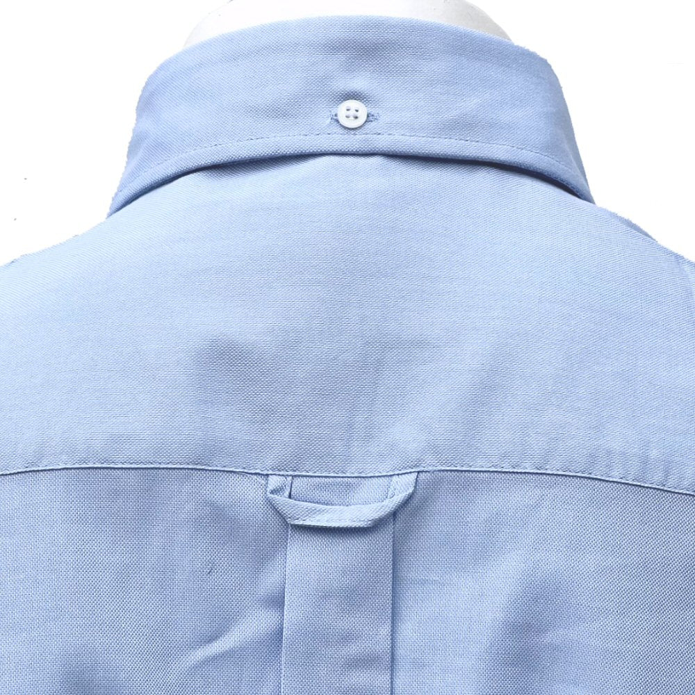 Adaptor Clothing Oxford Short Sleeve Button Down Shirt Sky Blue - Image 6