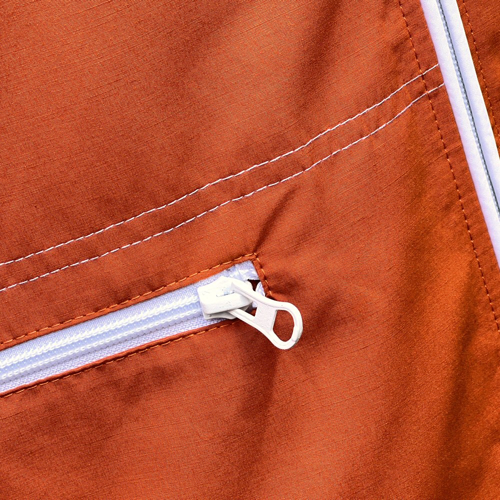 Adaptor Clothing Retro Sixties Replica Windbreaker Burnt Orange - Image 15