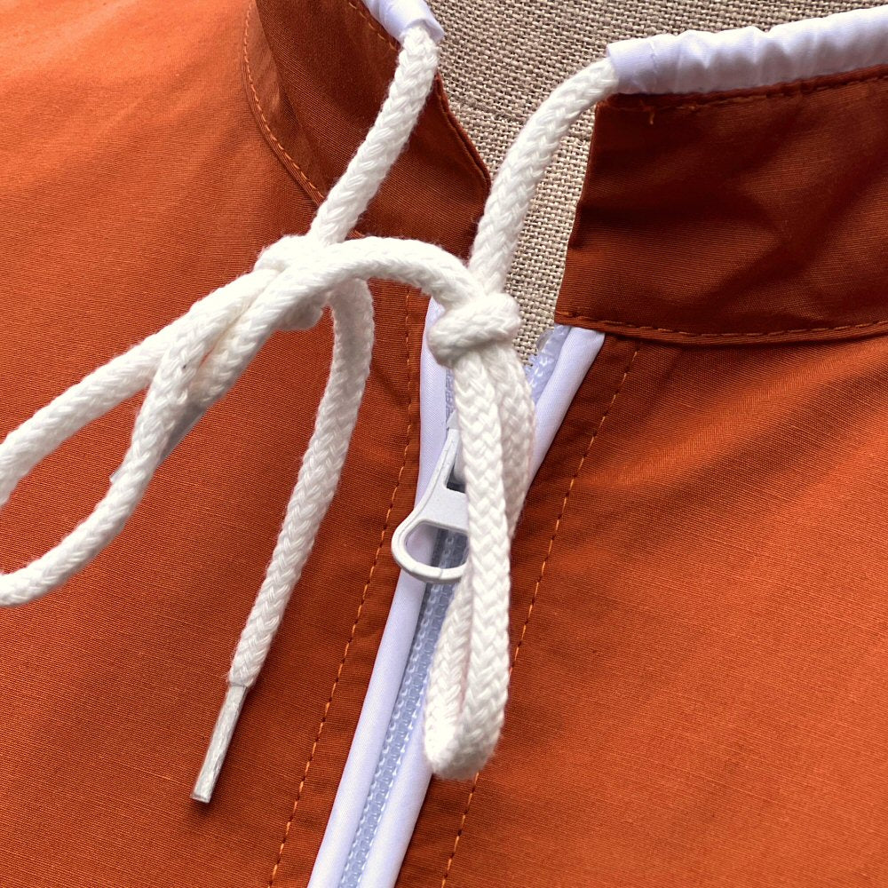 Adaptor Clothing Retro Sixties Replica Windbreaker Burnt Orange - Image 21