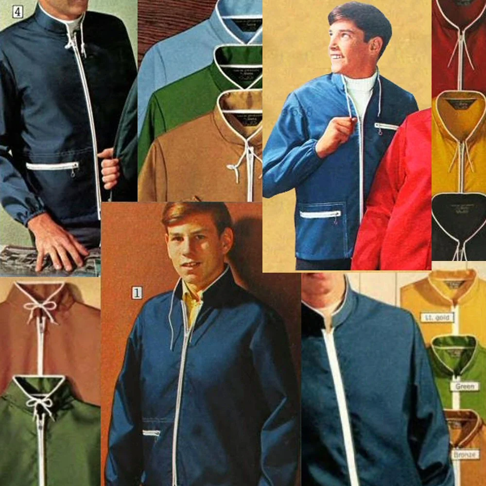 Adaptor Clothing Retro Sixties Replica Windbreaker Burnt Orange - Image 8