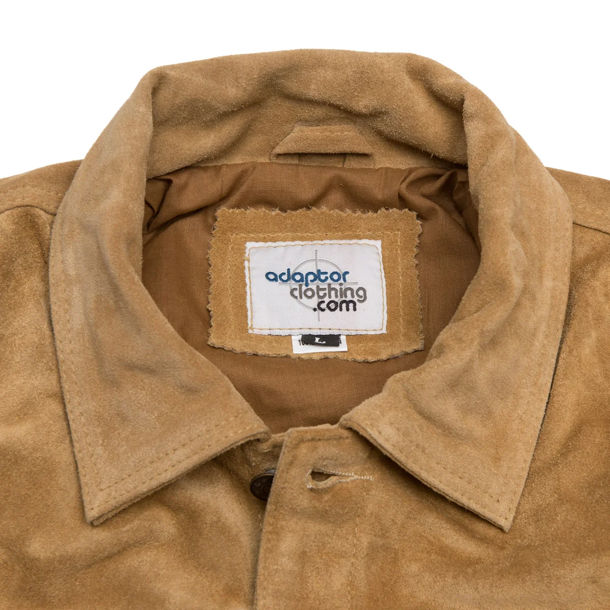Adaptor Clothing Suede Trucker Jacket Caramel - Image 3