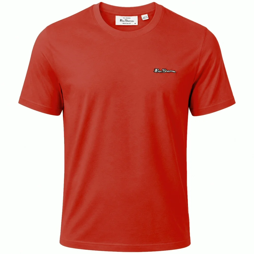 Ben Sherman Rubber Signature Badge T-Shirt Aged Red