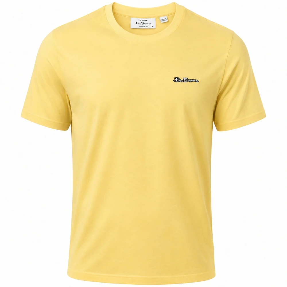 Ben Sherman Rubber Signature Badge T-Shirt Lemon
