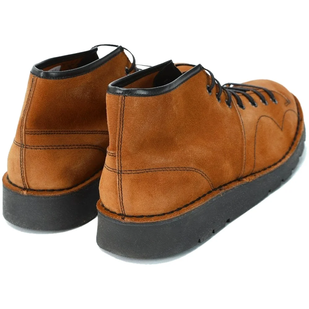 Delicious Junction Suede Monkey Boot Ginger - Image 4