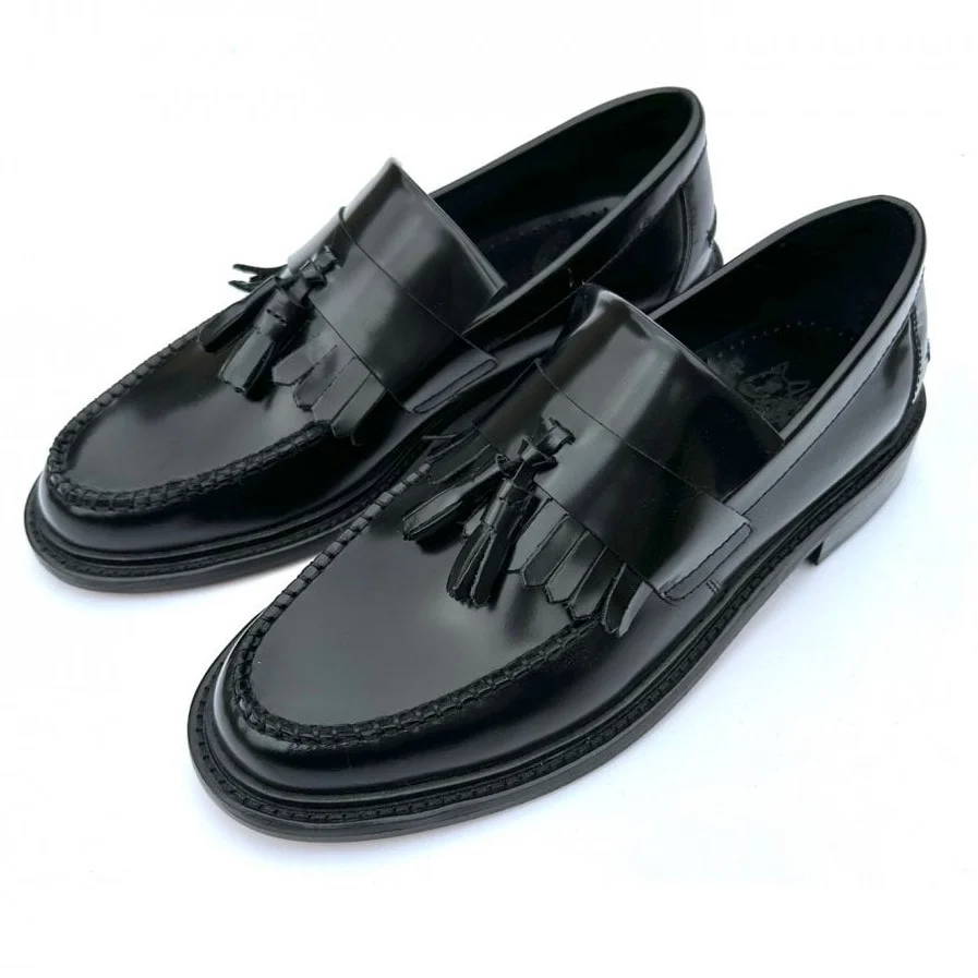 Delicious Junction Tassel Loafers Black - Image 2