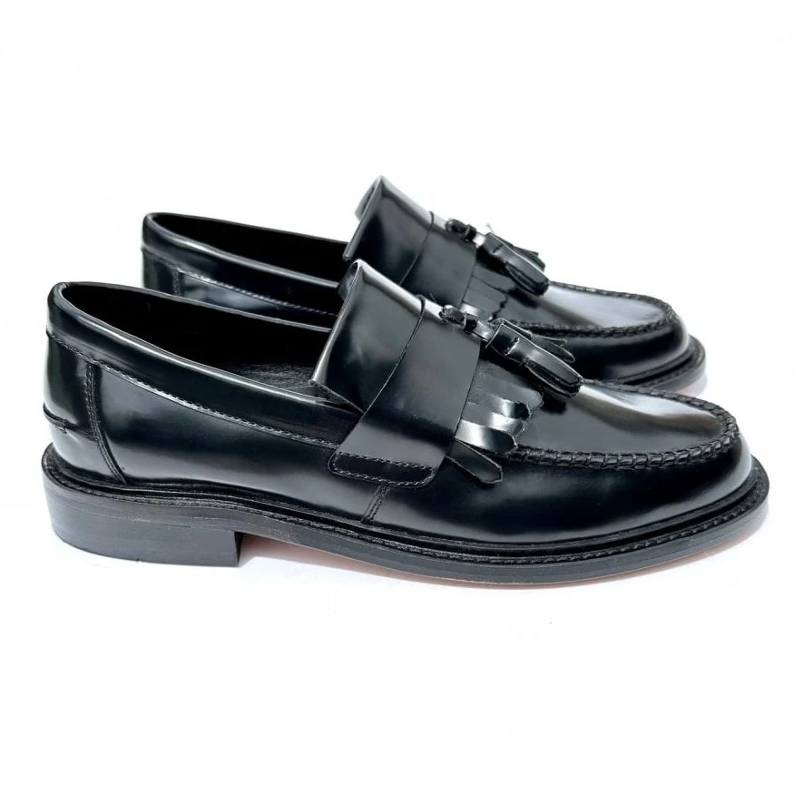 Delicious Junction Tassel Loafers Black - Image 3