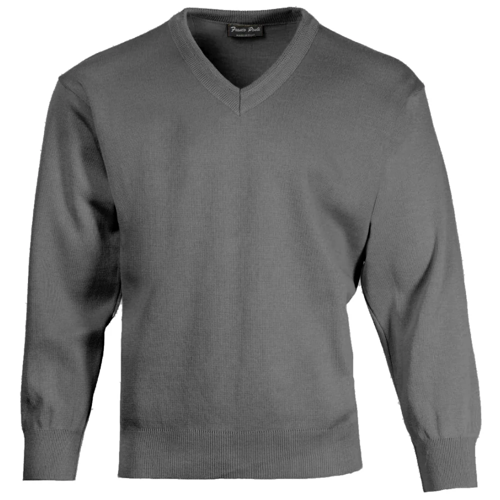 Franco Ponti Made in Italy Merino Wool V-NECK Jumper (13 Colours) - Image 4