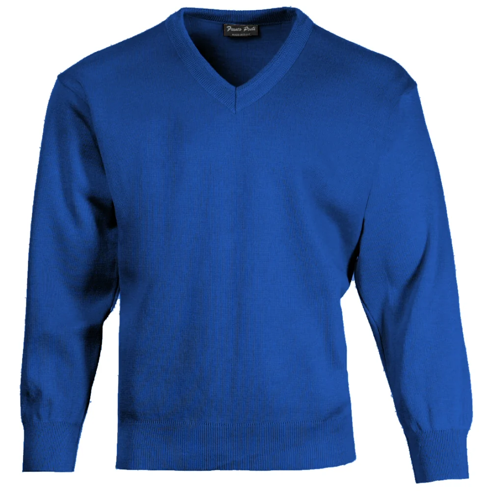 Franco Ponti Made in Italy Merino Wool V-NECK Jumper (13 Colours) - Image 7