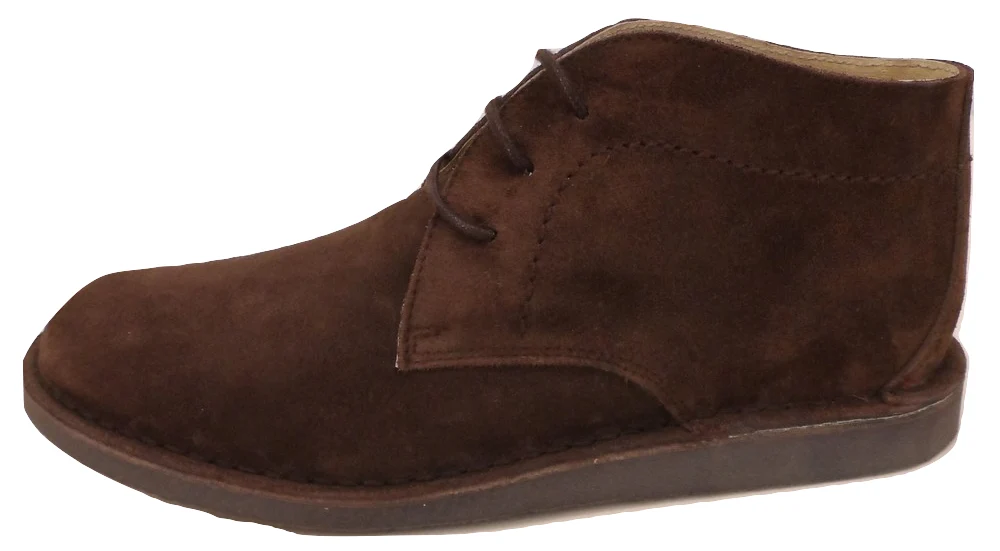 Ikon Original Brown Nomad 70s Mod Style Real Suede Desert Boots - Image 2