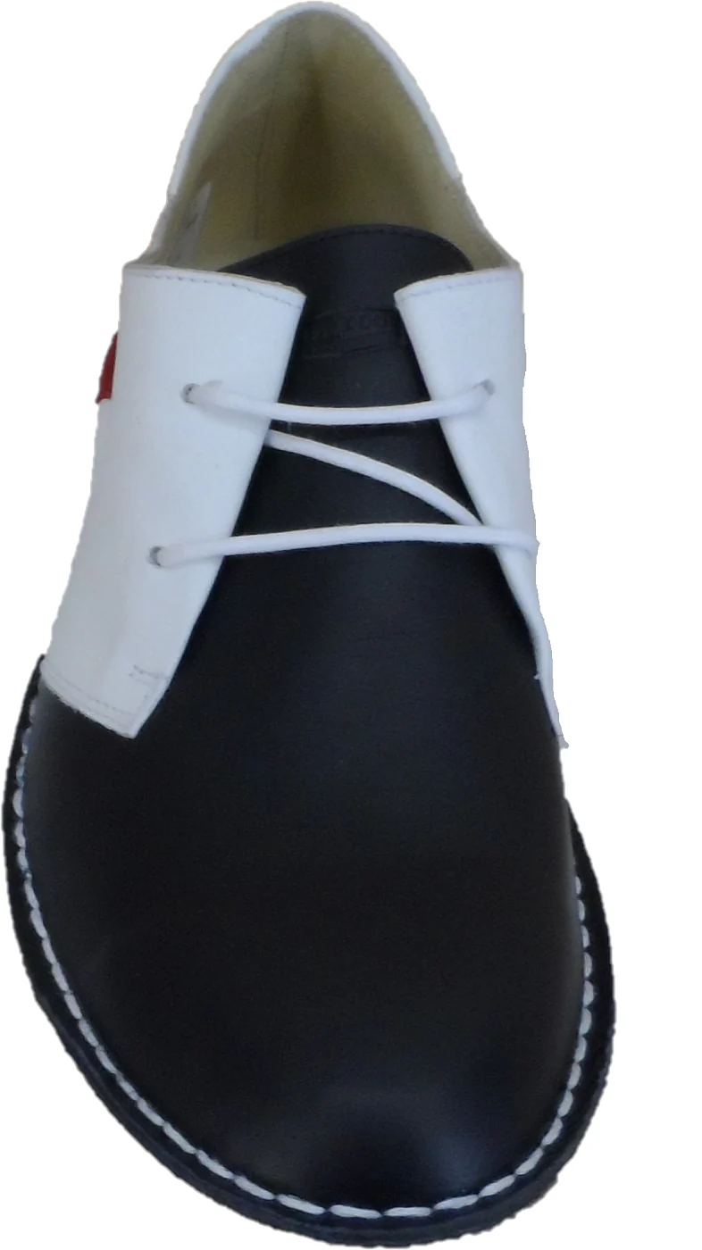Ikon Original Mens Red, White & Blue Mod Target Shoes - Image 3