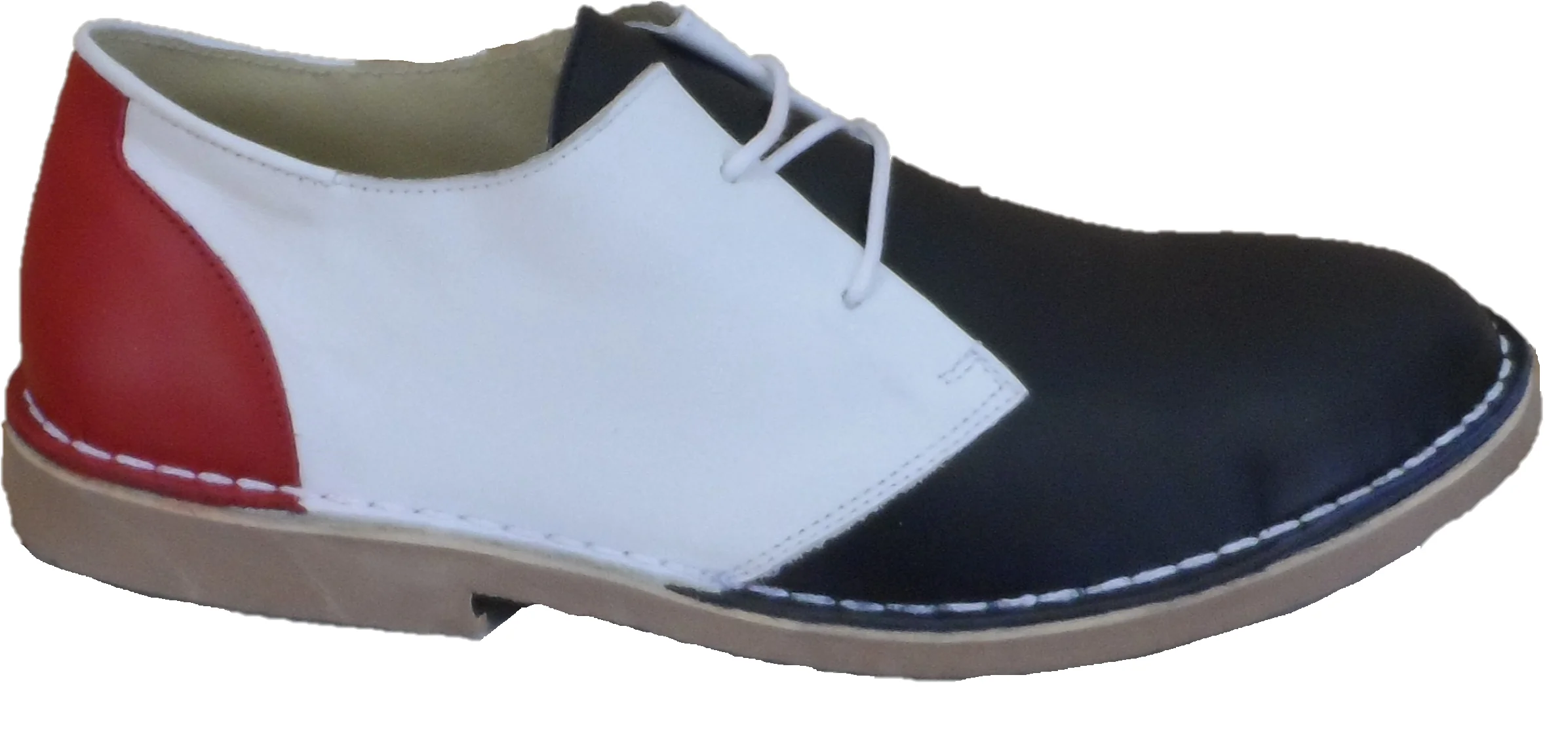 Ikon Original Mens Red, White & Blue Mod Target Shoes - Image 5