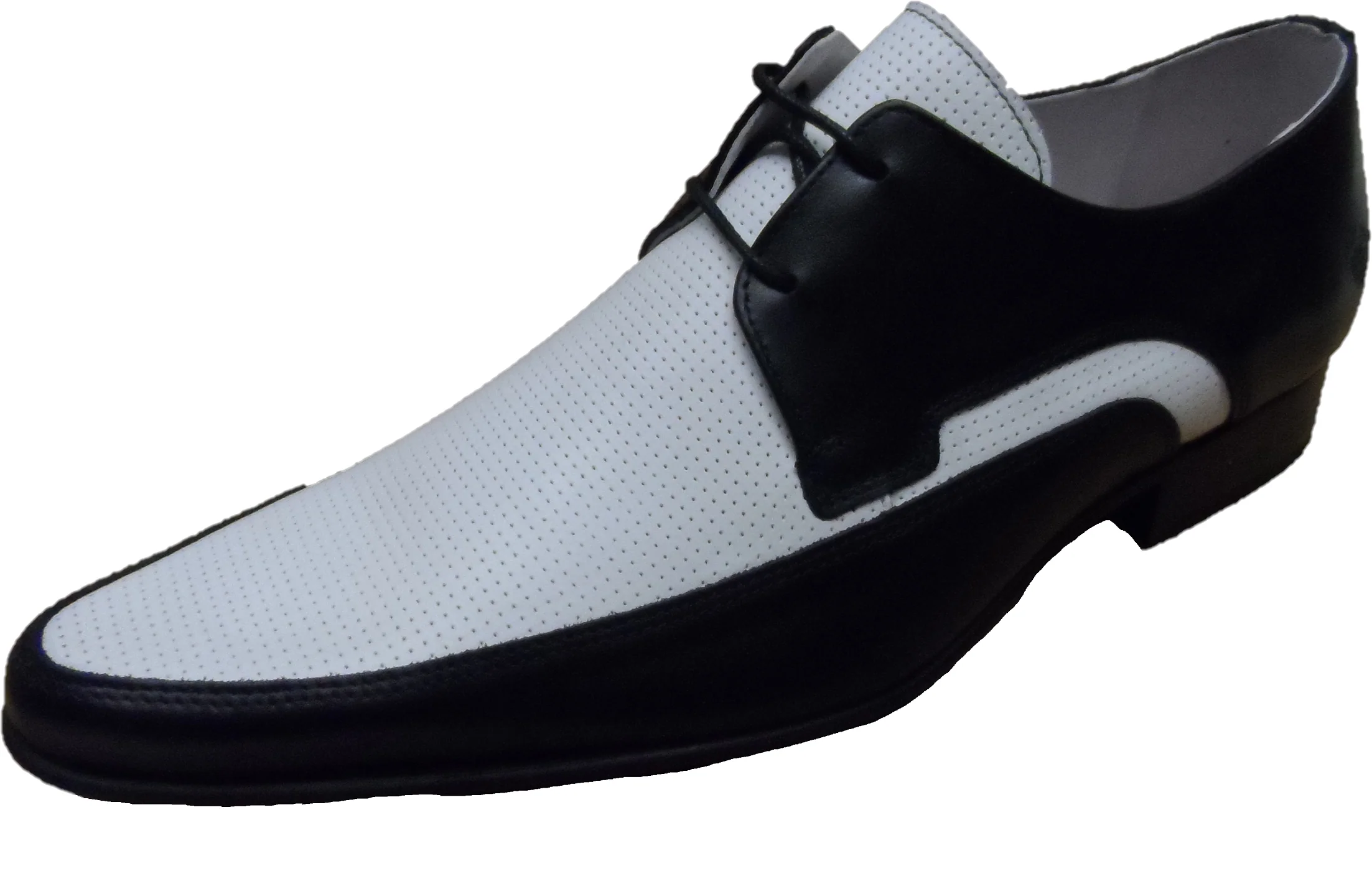 Ikon Original The Jam Shoe Leather Shoes in Black/White