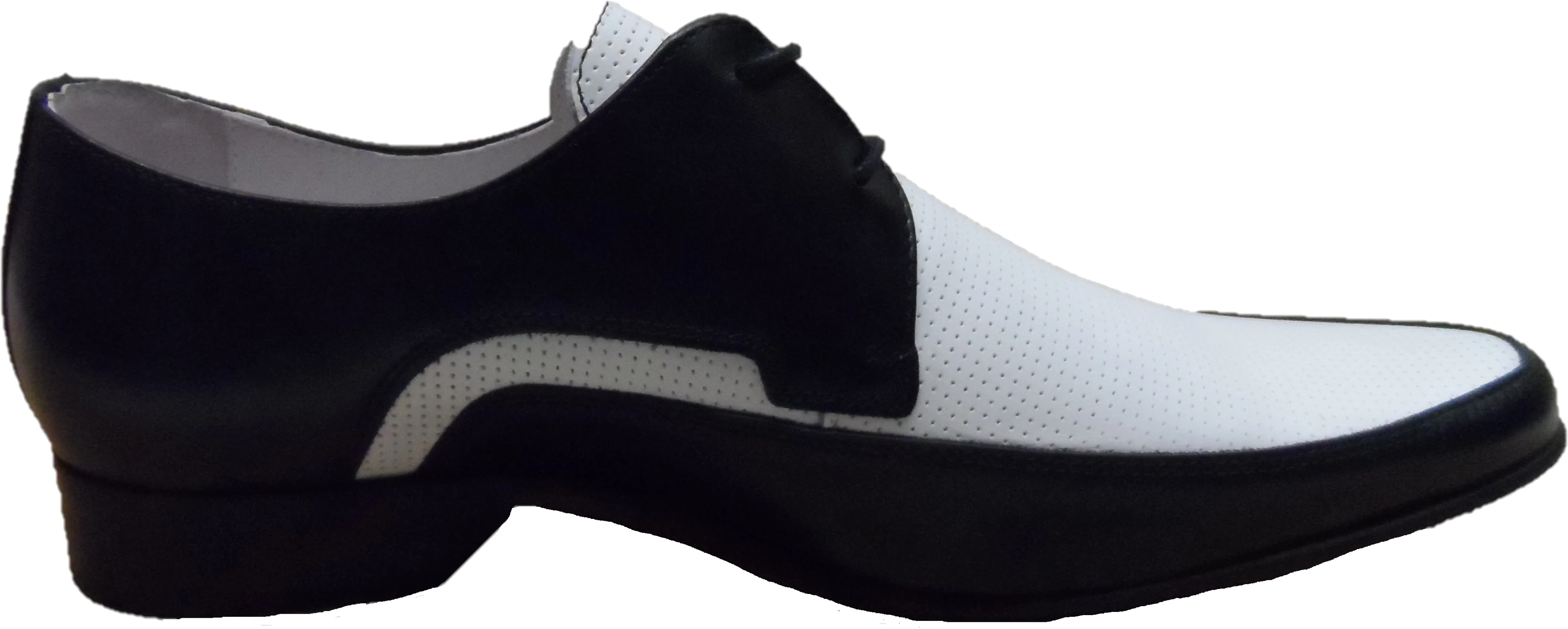 Ikon Original The Jam Shoe Leather Shoes in Black/White - Image 5