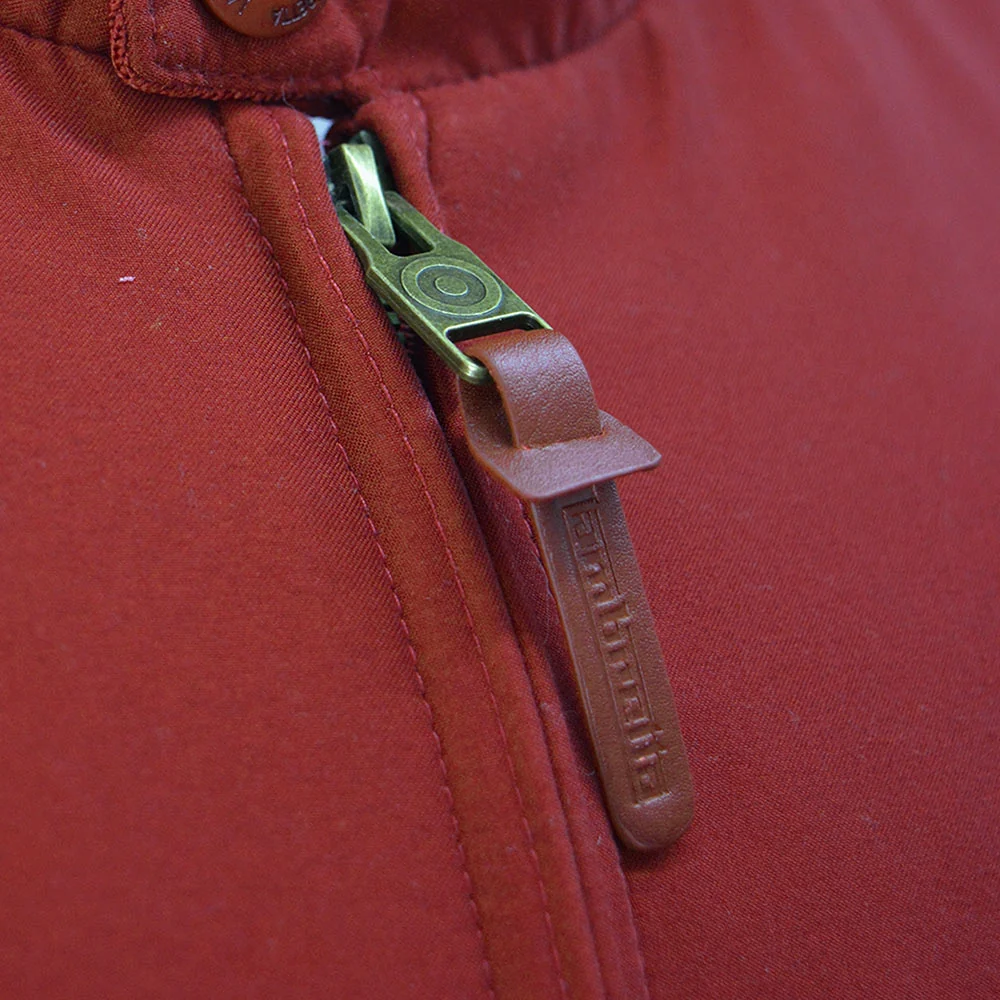 Lambretta Shower Resistant Harrington Jacket Burgundy - Image 5