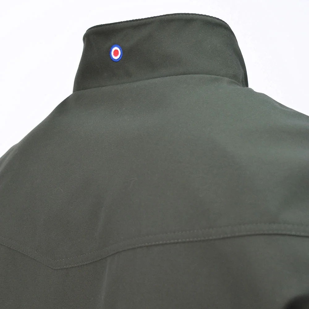 Lambretta Shower Resistant Harrington Jacket Khaki - Image 3