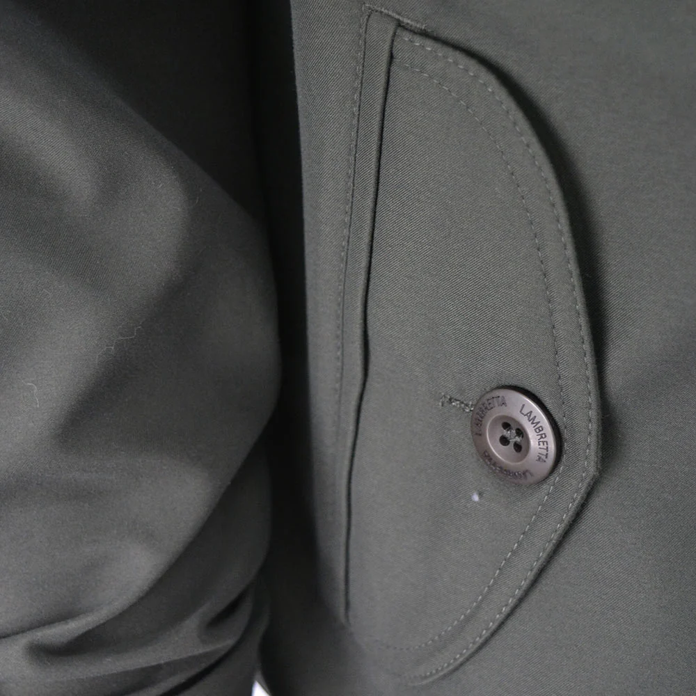 Lambretta Shower Resistant Harrington Jacket Khaki - Image 4