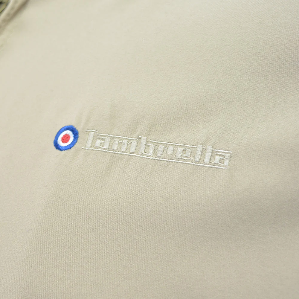 Lambretta Shower Resistant Harrington Jacket Stone - Image 6
