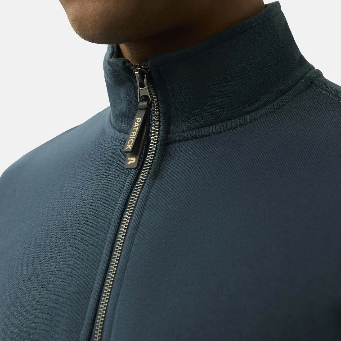 Patrick Harlem 1/4 Zip Fleece Sweatshirt Dark Blue - Image 5