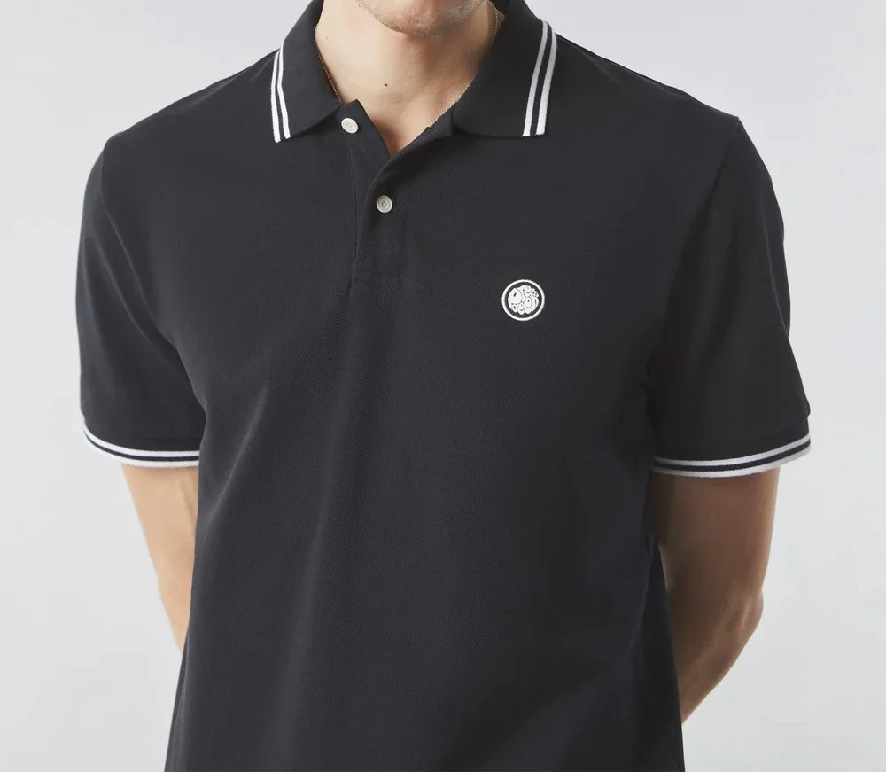 Pretty Green Logo Polo Shirt Black - Image 2
