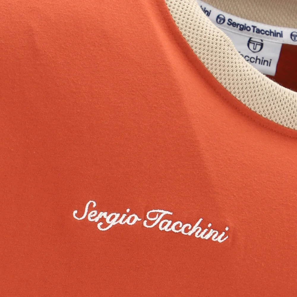 Sergio Tacchini Berto T Shirt Burnt Orange - Image 4