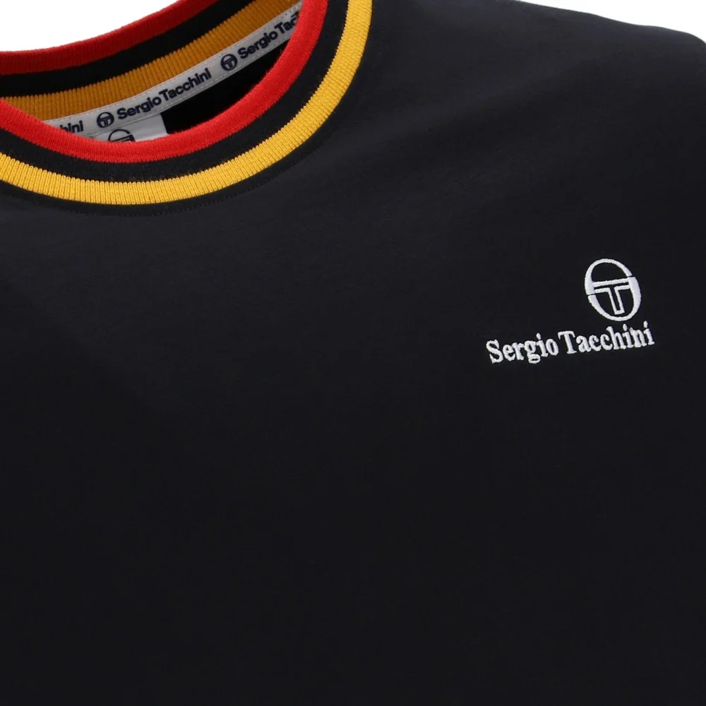 Sergio Tacchini Rainer Ringer T-Shirt Black - Image 4