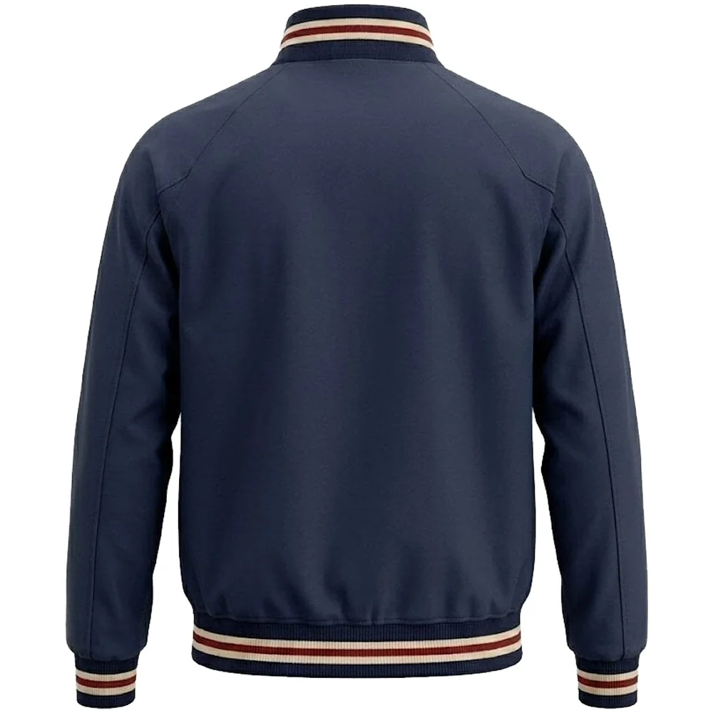 Trojan Records Multi Tipped Collar & Cuff Monkey Jacket Navy - Image 2