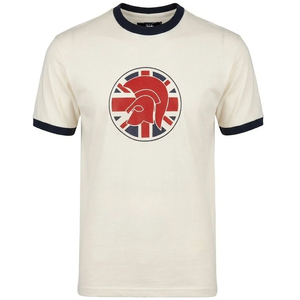 Trojan Records Union Flag Logo T-Shirt Ecru