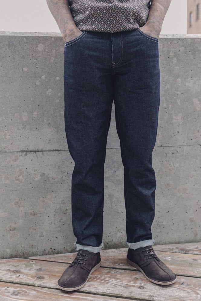 Trojan Records Zip Fly Blue / Black Denim Jeans - Image 9