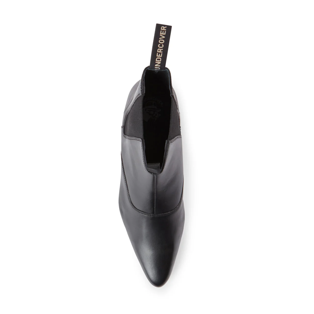 Undercover Ramone Winklepicker Leather Chelsea Boot Black - Image 4