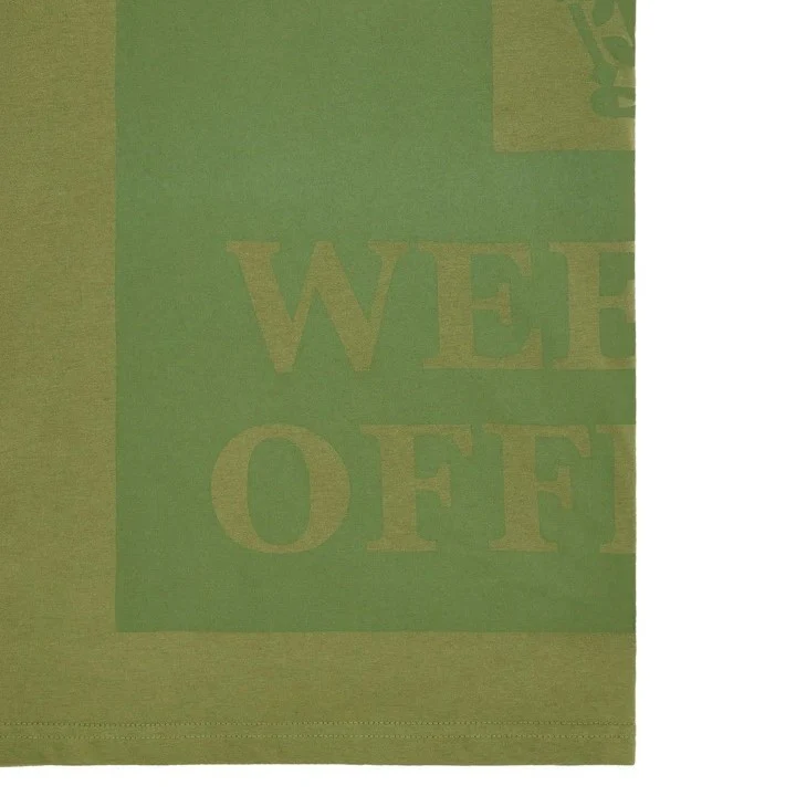 Weekend Offender Back n Front Large Print T-Shirt Green - Image 3